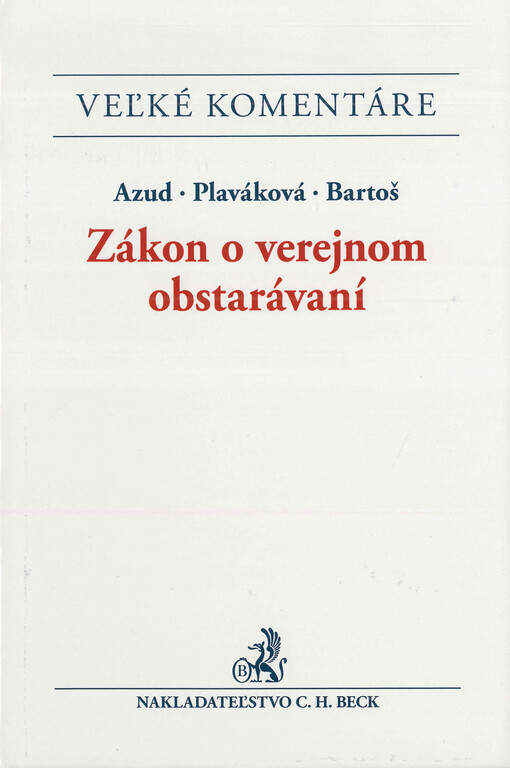 Zákon o verejnom obstarávaní : komentár