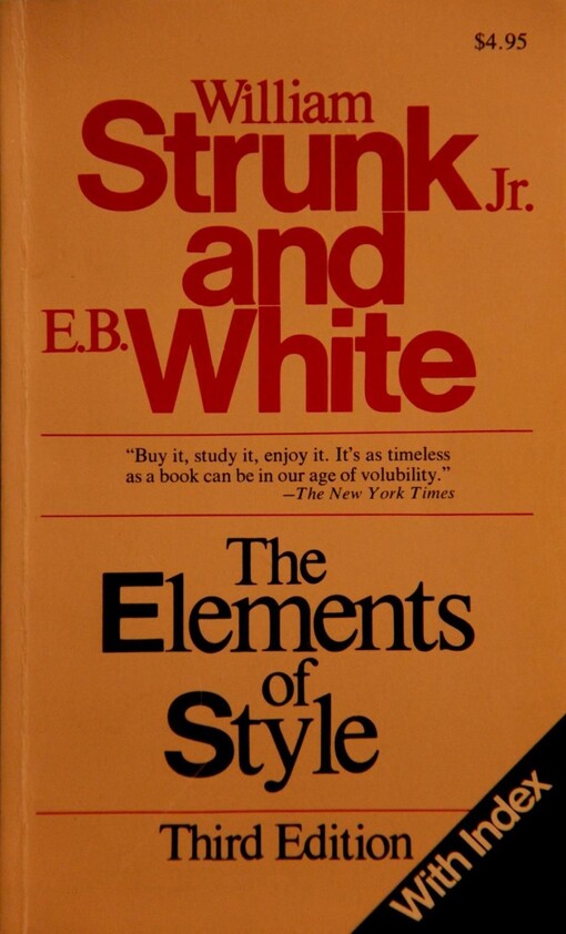 The Elements of Style, Third Edition