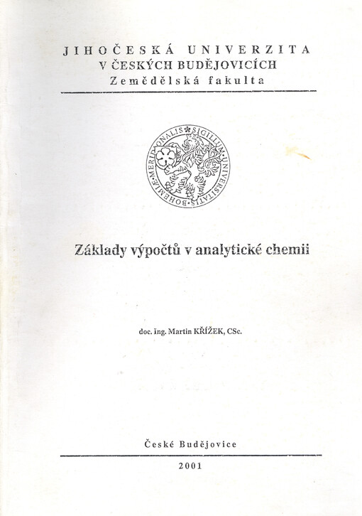 Základy výpočtů v analytické chemii