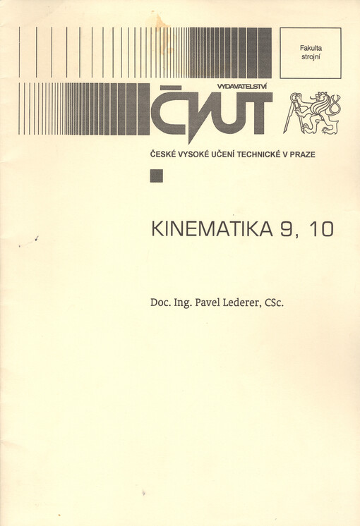Kinematika 9, 10