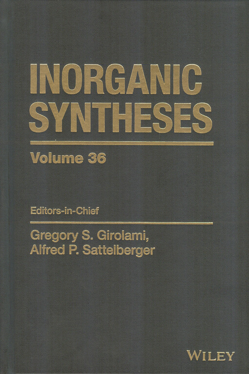 Inorganic syntheses. Volume 36