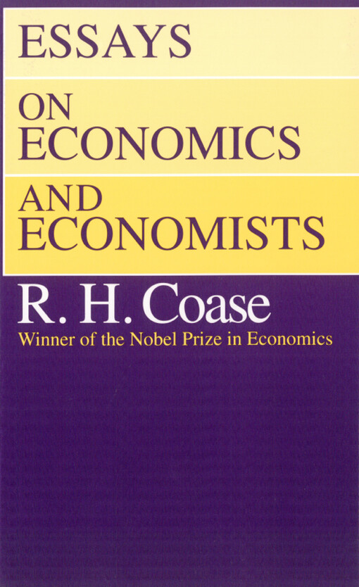 Essays on economics and economists