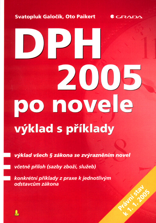DPH 2005 po novele : výklad s příklady : [právní stav k 1.1.2005]