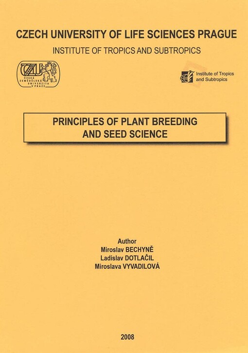 Principles of plant breeding and seed science