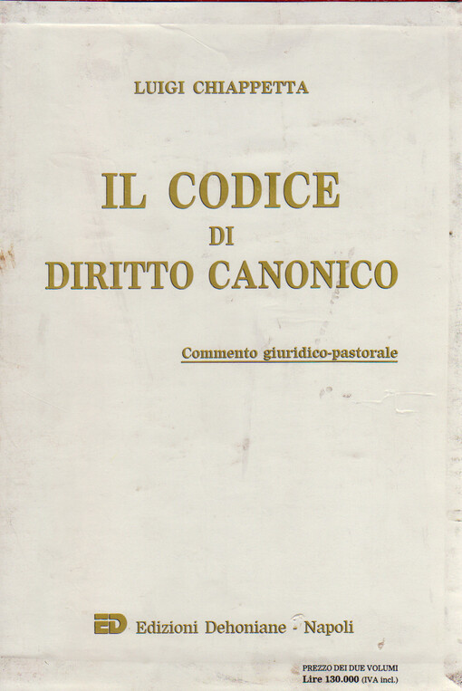 Il codice di diritto canonico