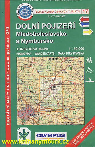Dolní Pojizeří Mladoboleslavsko a Nymbursko : turistická mapa 1:50 000