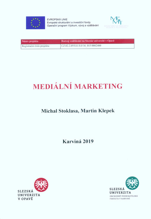 Mediální marketing : distanční studijní text