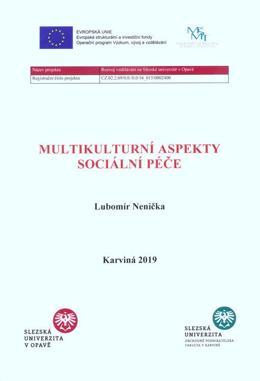 Multikulturní aspekty sociální péče : distanční studijní text