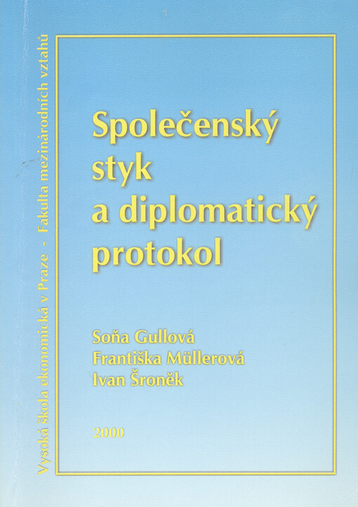 Společenský styk a diplomatický protokol