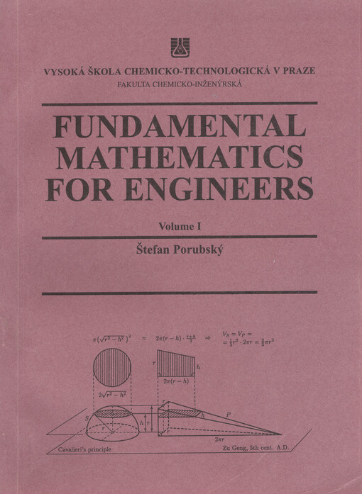 Fundamental mathematics for engineers.Volume I