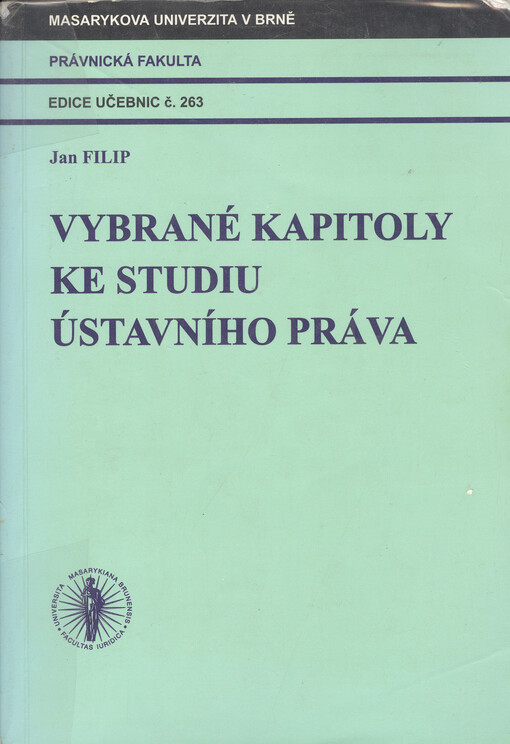 Vybrané kapitoly ke studiu ústavního práva