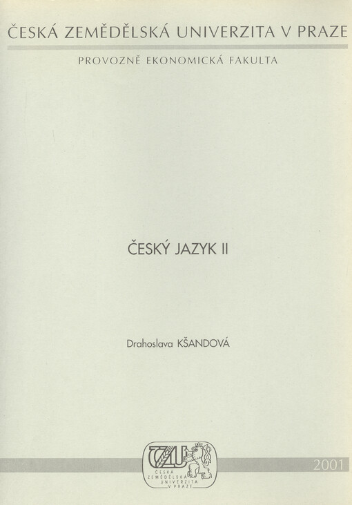 Český jazyk II