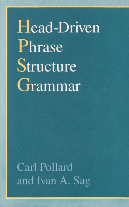 Head-driven phrase structure grammar