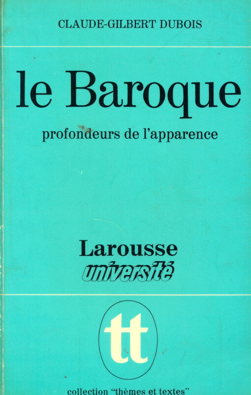 Le Baroque : profondeurs de l'apparence