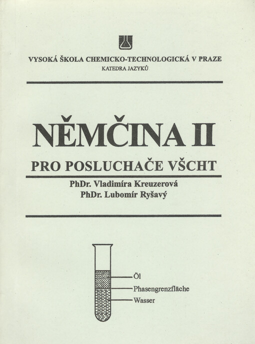 Němčina II pro posluchače VŠCHT