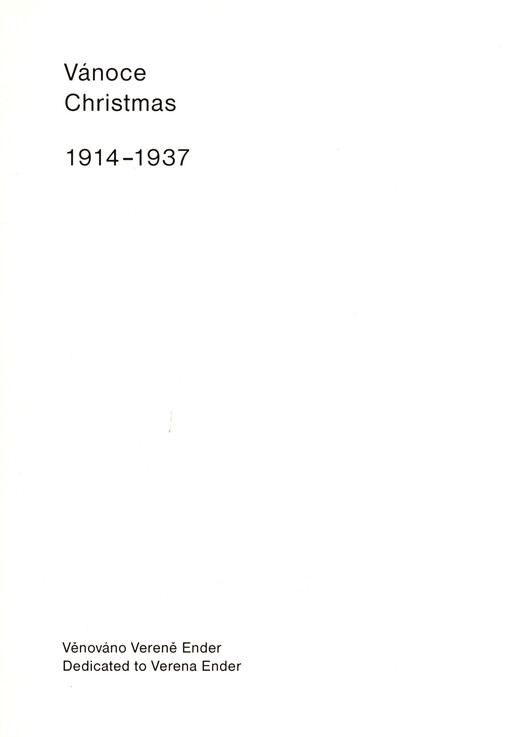 Vánoce = Christmas : 1914-1937