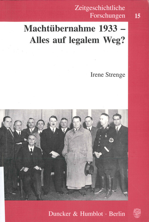 Machtübernahme 1933 - alles auf legalem Weg?