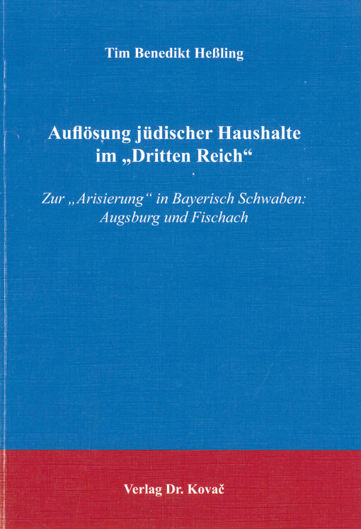 Auflösung jüdischer Haushalte im 