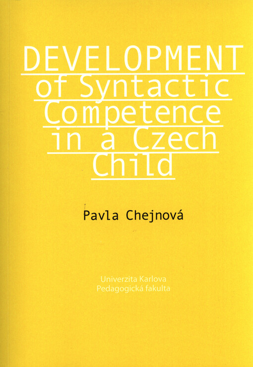 Development of syntactic competence in a Czech child