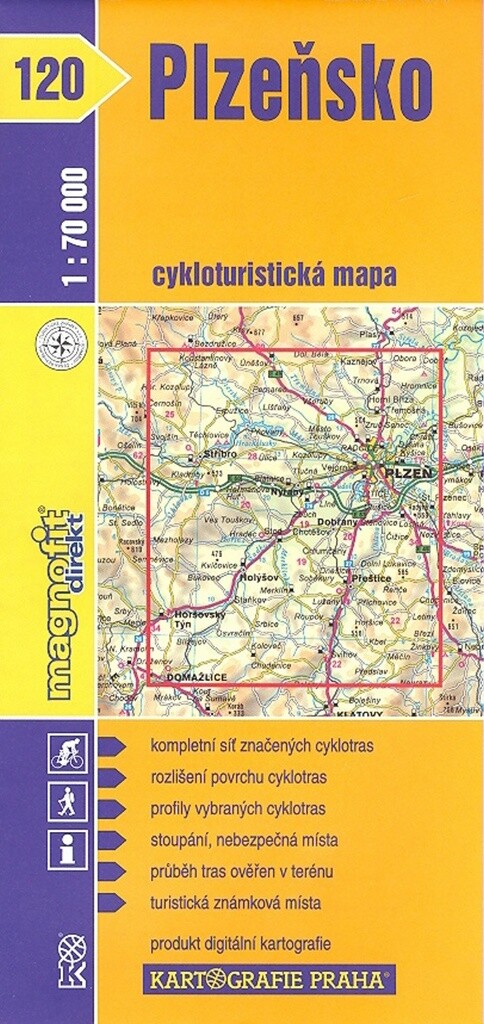Plzeňsko cykloturistická mapa 1:70 000