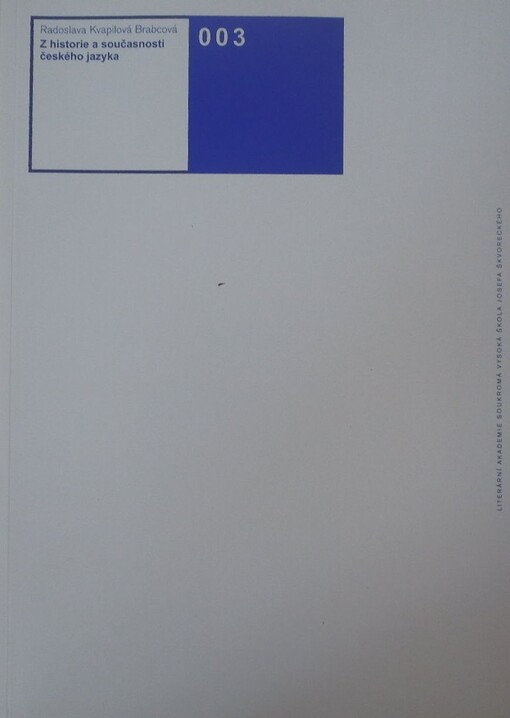 Z historie a současnosti českého jazyka