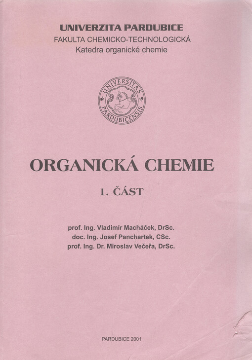 Organická chemie. 1. část
