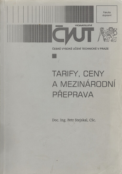 
  Tarify, ceny a mezinárodní přeprava
  