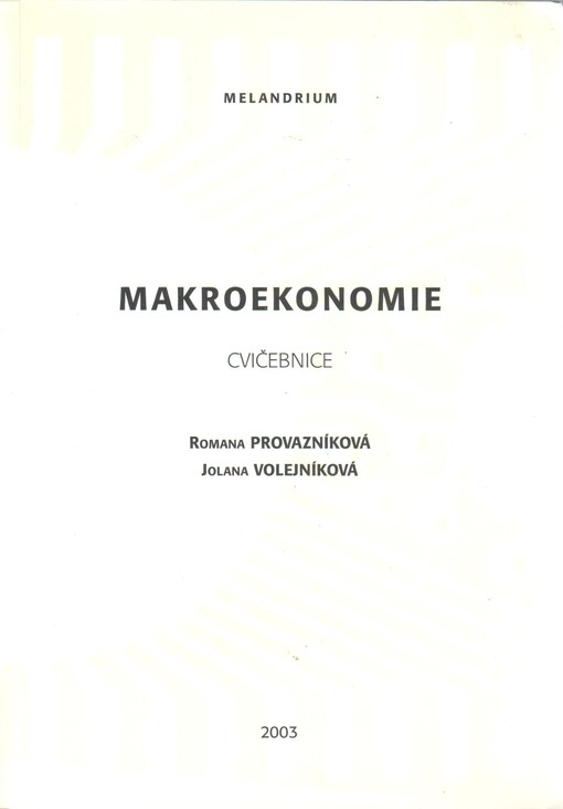 Makroekonomie - cvičebnice