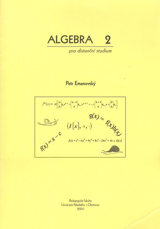 Algebra 2 : (pro distanční studium)