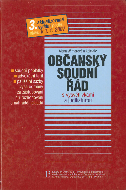 Občanský soudní řád s vysvětlivkami a judikaturou
