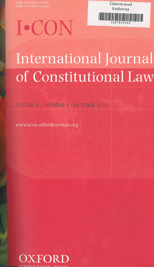 International journal of constitutional law