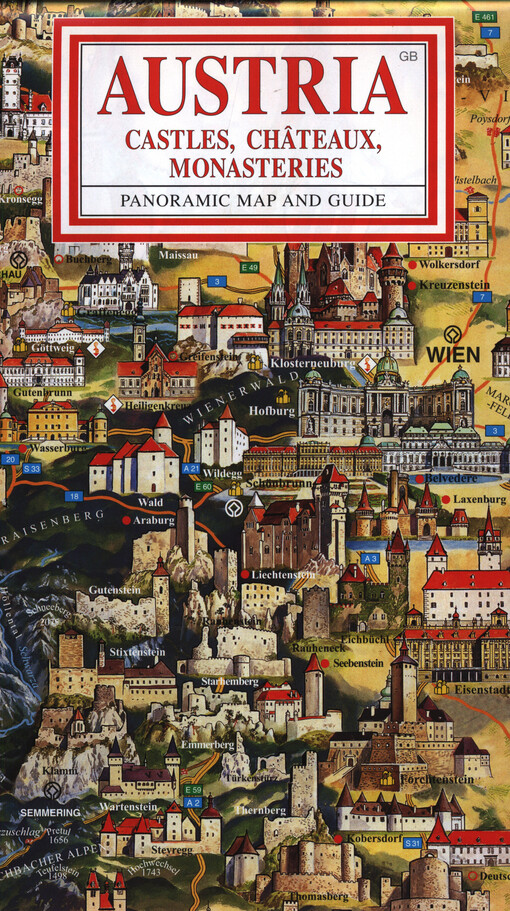 Austria : castles, châteaux, monasteries : panoramic map and guide