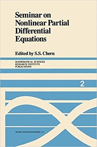 Seminar on Nonlinear Partial Differential Equations (Mathematical Sciences Research Institute Publications)