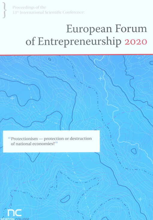Proceedings of the 13th international scientific conference: European Forum of Entrepreneurship 2020: 