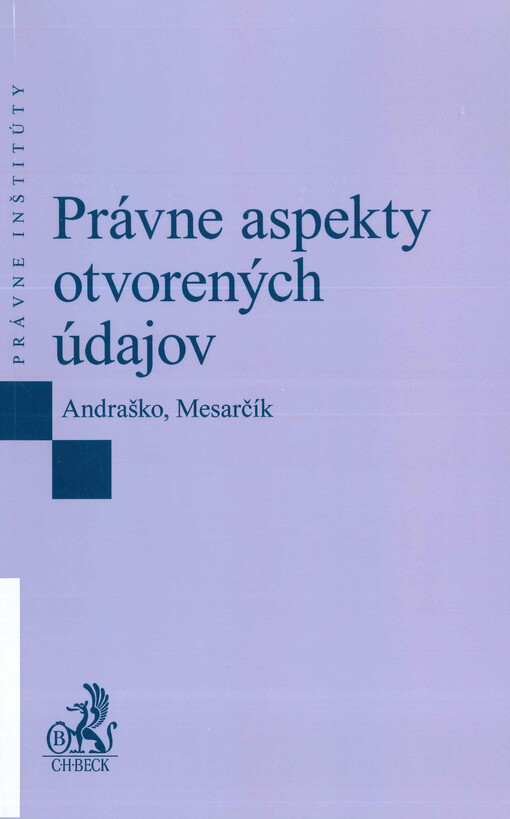 Právne aspekty otvorených údajov