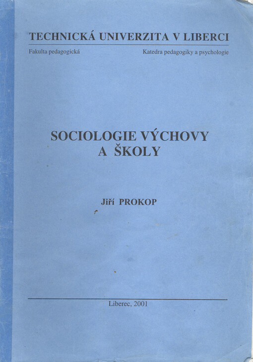 Sociologie výchovy a školy