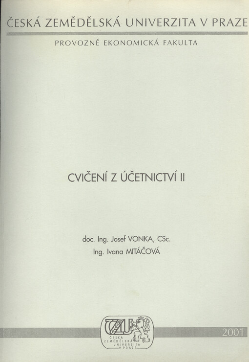 Cvičení z účetnictví II.