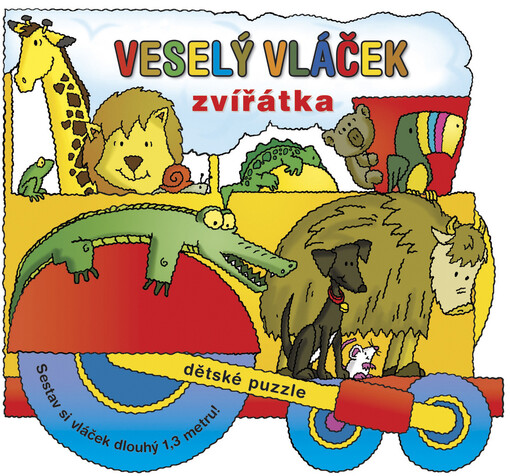 Veselý vláček - zvířátka : dětské puzzle