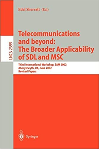 Telecommunications and beyond : the broader applicability of SDL and MSC : third international workshop, SAM 2002, Aberystwyth , UK, June 24-26, 2002 : revised papers