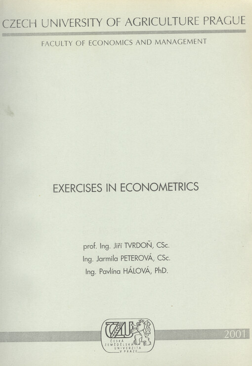 Exercises in econometrics