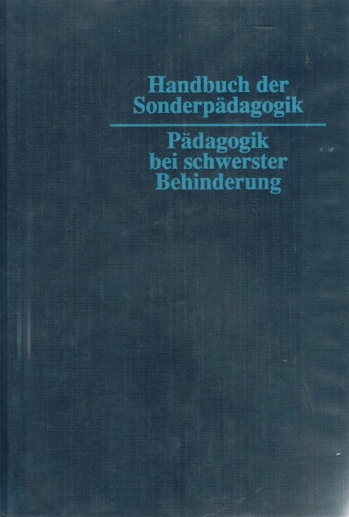 Pädagogik bei schwerster Behinderung