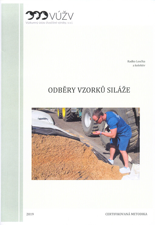 Odběry vzorků siláže