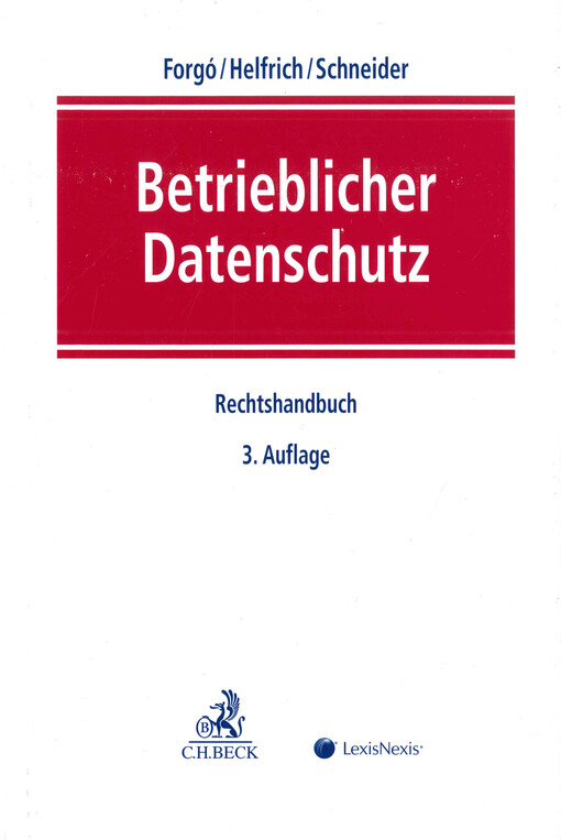 Betrieblicher Datenschutz : Rechtshandbuch