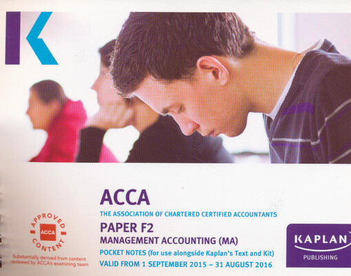 ACCA. Paper F2, diploma in accounting and business : management accounting (MA/FMA) : pocket notes