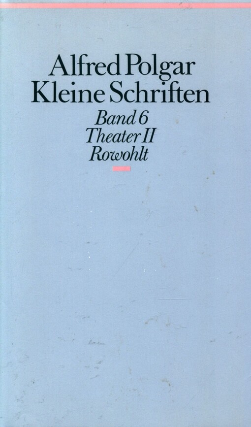 Kleine Schriften.