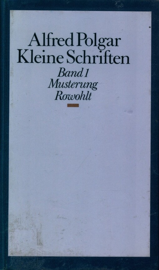 Kleine Schriften.