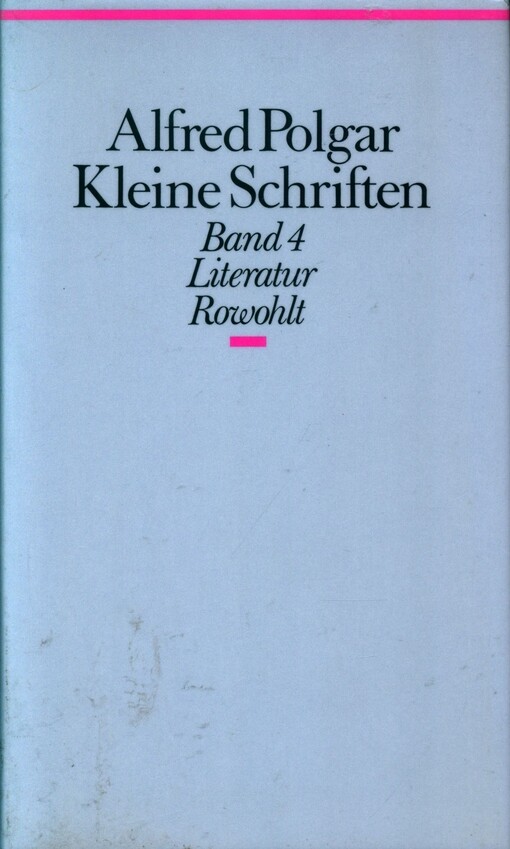 Kleine Schriften.
