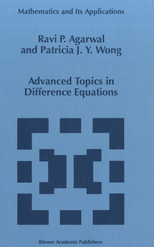 Advanced topics in difference equations