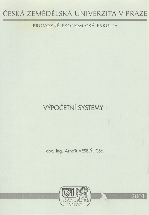 Výpočetní systémy I.