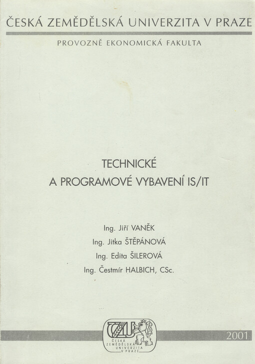 Technické a programové vybavení IS/IT